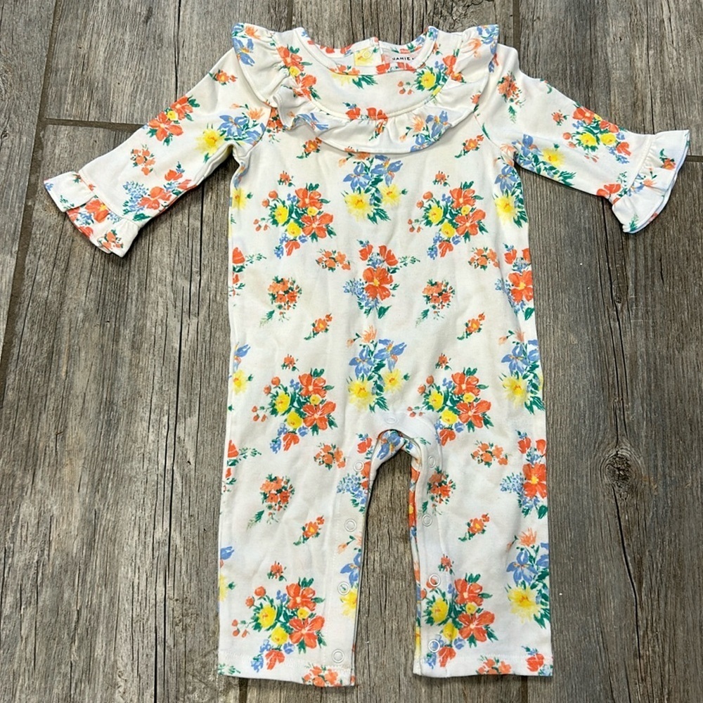 Janie and Jack infant floral one piece 3 6 months